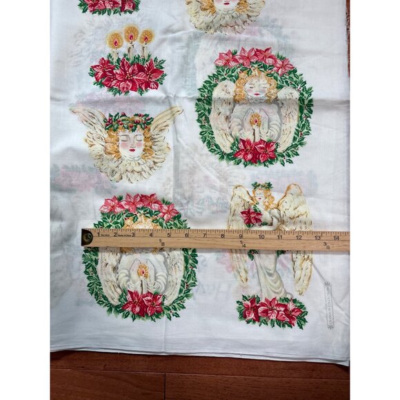 Heavenly Angels Cotton Fabric Panel 17"x58" Sewing Crafting Quilting Material wi - Picture 3 of 6